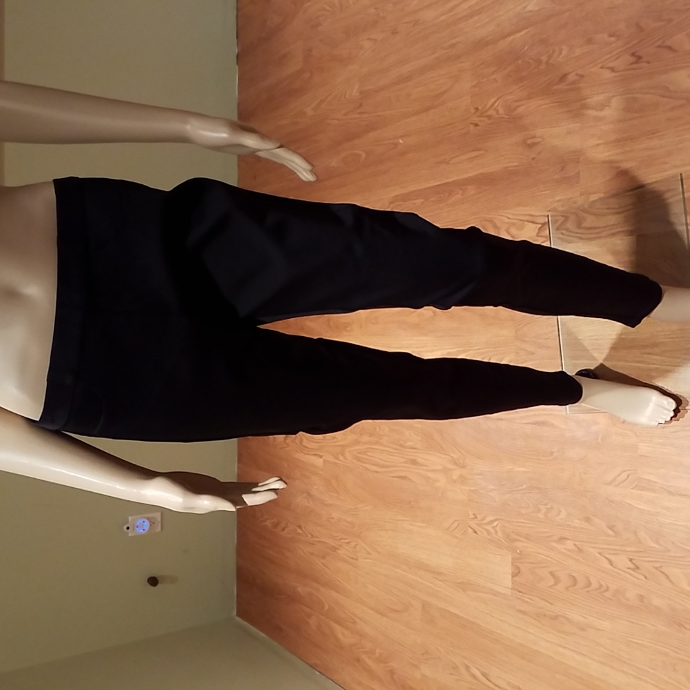 Bebe Black Pull-On Elastic Waist Rayon Legging Size L